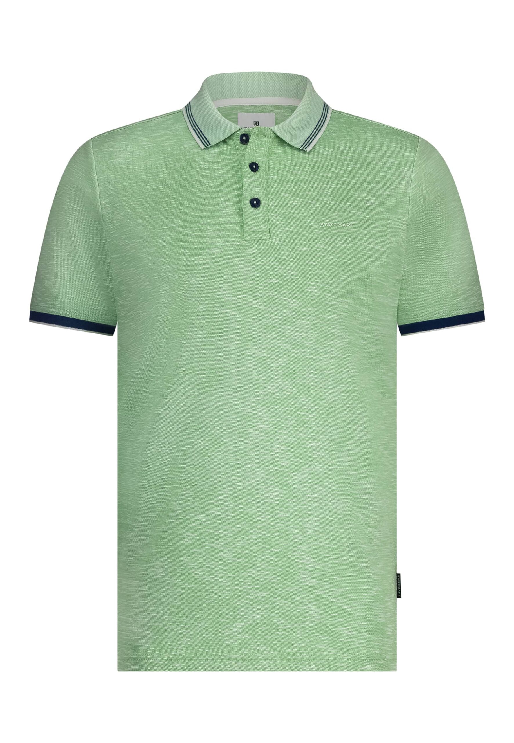Polo met streepdetails - jade uni