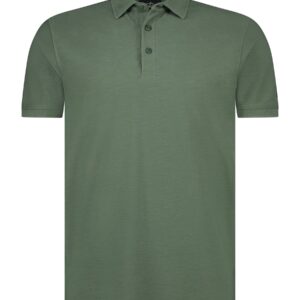 Poloshirt - mosgroen uni