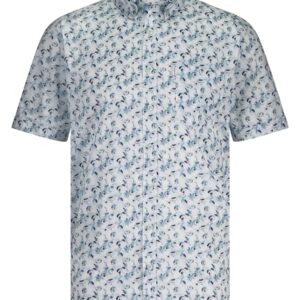 Overhemd KM - wit/middenblauw